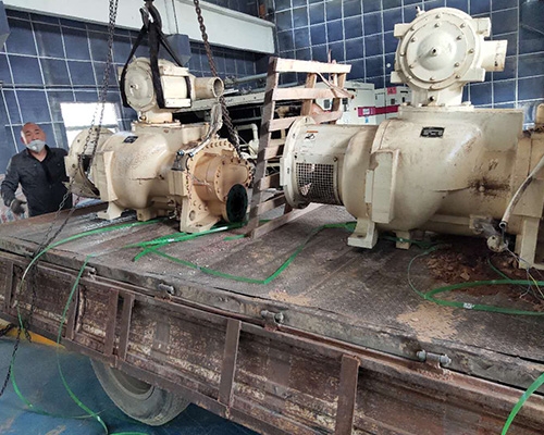 鶴煤集團(tuán)登?？諌簷C(jī)大修項(xiàng)目現(xiàn)場